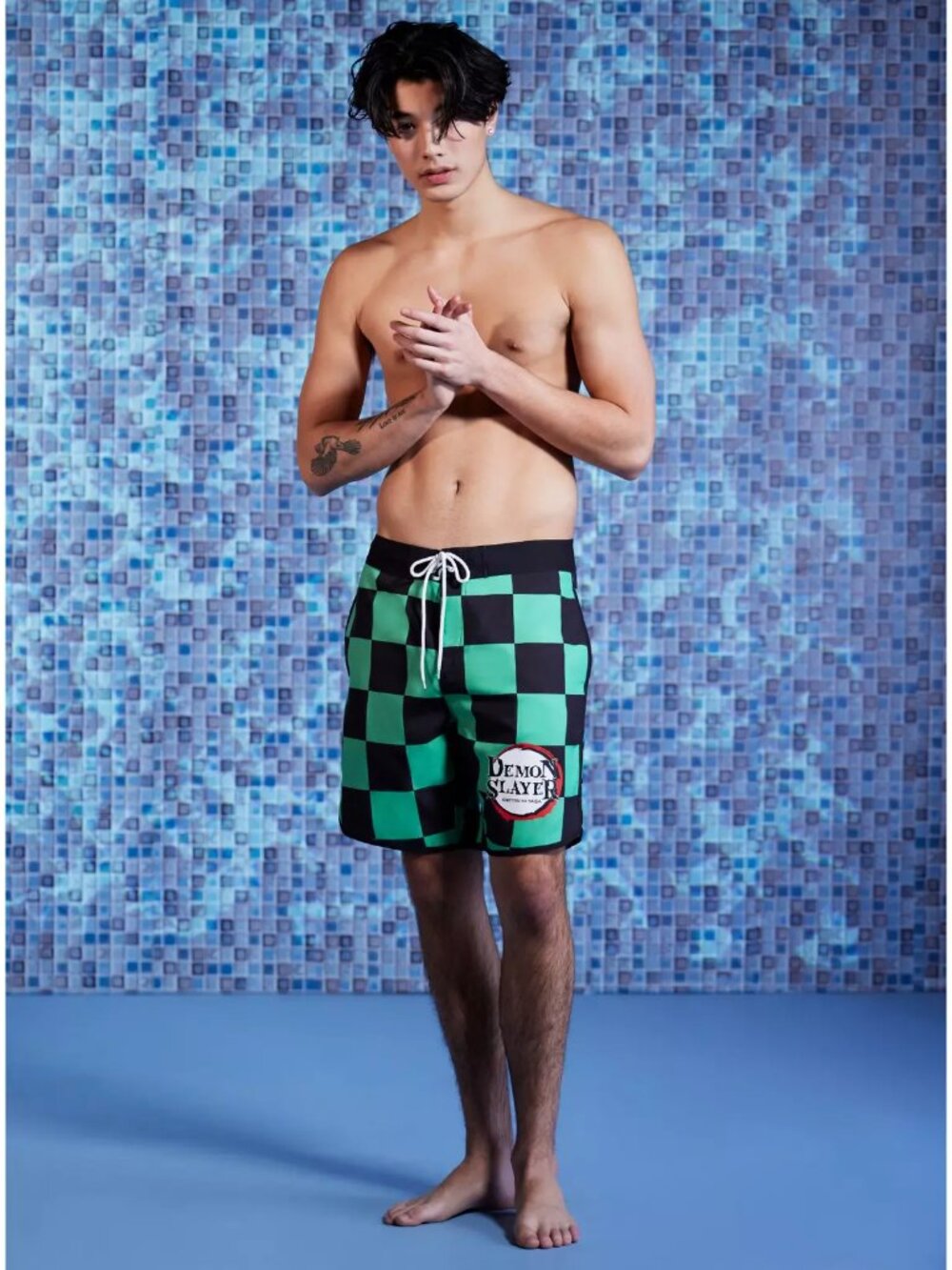 Hot Topic Demon Slayer Kimetsu No Yaiba Swim Trunks Board Shorts 3X NWT Anime